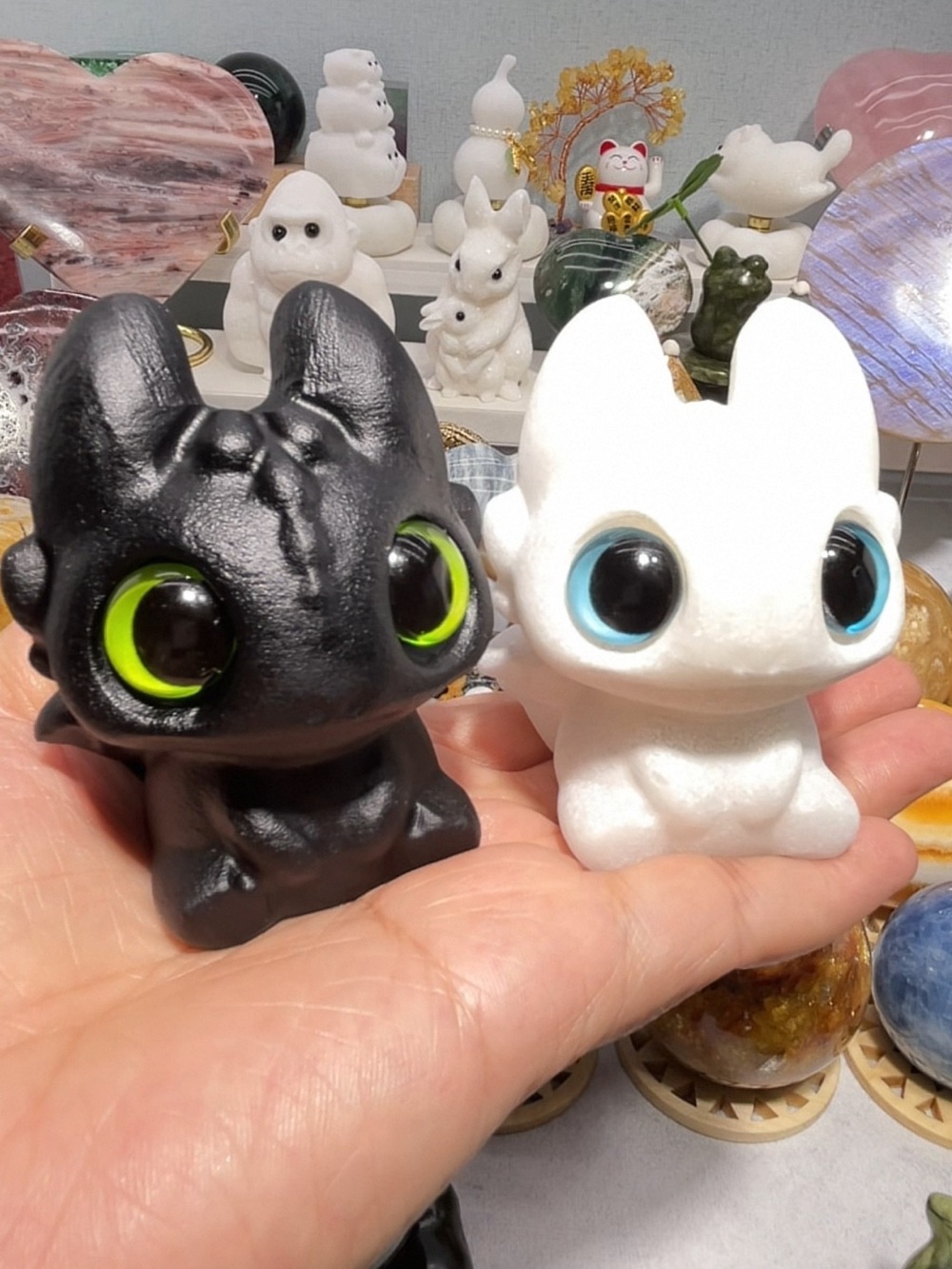 Toothless & Luna Marble Figurine